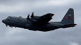 USAF Lockheed C-130H Hercules 94-6701 Departing Portland International Airport￼