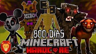 SOBREVIVÍ 800 días en un Apocalipsis de CREEPYPASTAS en Minecraft HARDCORE y esto es lo que sucedió