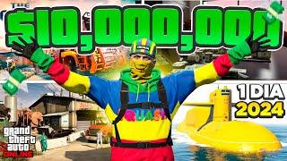 COMO GANHAR $10 MILHÕES POR DIA SOLO no GTA ONLINE GUIA COMPLETO