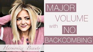 How to get MAJOR volume with NO backcombing - Harmonize_Beauty