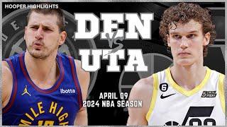 Denver Nuggets vs Utah Jazz Full Game Highlights  Apr 9  2024 NBA Season