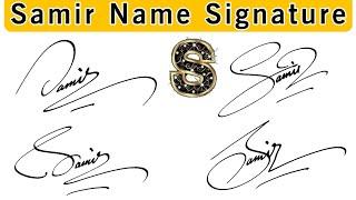 Samir name Signature Tutorial  Ideas of Signature S   #signature #signaturestyle