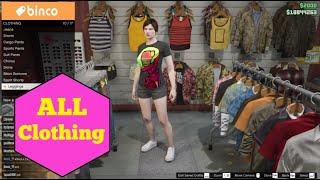 GTA V All clothing for women in Grand theft auto 5 Online