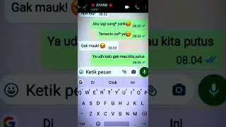 CHAT WA LUCU  MINTA DI TEMENIN COL* SAMA PACAR  pov