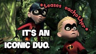 Dash & Violet Parr being siblings for almost 5 minutes straight ️‍