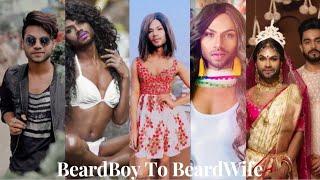 The life of a beautiful & charming BeardBoy To Beard CrossDresser Wife #cd #maletofemaledressing 