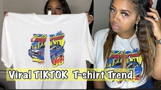 VIRAL TIKTOK CUT UP TSHIRT TREND  How I cut up my graphic tshirt