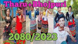 tharu trending TikTok dance 2080New bhojpuri TikTok Tharu Dance 2023
