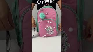 Рюкзак полукаркасный Kite Education Cat Corn 38x29x16.5 см 16 л розовый K22-706M-1 LED