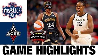 Las Vegas Aces vs Washington Mystics FULL GAME Highlights  Womens Basketball  2024 WNBA