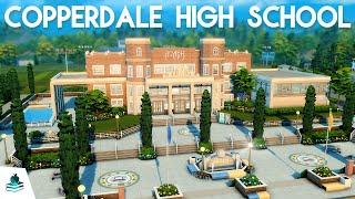 COPPERDALE ACADEMY HIGH SCHOOL  Sims 4 High School Years Expansion Pack Speed Build No CC