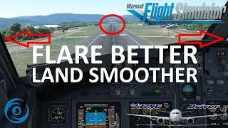 Improve your LANDINGS How to apply proper FLARE TECHNIQUE  Real Airline Pilot