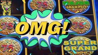 RARE JACKPOT  MAJOR & SUPER GRAND LANDED BOTHUNTIL GET A BONUS  CARIBBEAN GOLD DOLLAR STORM