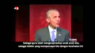 Menggemparkan Dunia – Obama Berbicara – Tentang Islam