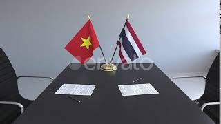 Flags of Vietnam and Thailand and Papers  Motion Graphics - Envato elements