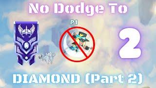 Climbing to Diamond with NO DODGE Part 2 - TEARING through PLATINUM Brawlhalla 1v1s