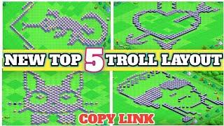 TOP 5 New Fun Troll  Base Th12 And Th13  WITH LINK 2020  In Clash of clans 2020 - COC