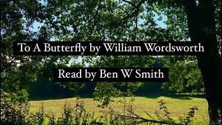 To A Butterfly by William Wordsworth read by Ben W Smith