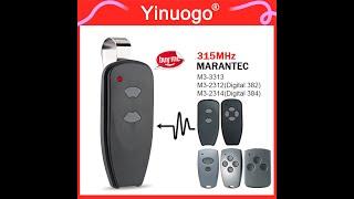 Yinuogo - YNG196 - How to clone MARANTEC M3-2312 315MHz remote control garage door opener ?