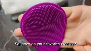 Customized Color Reusable Soft Exfoliating Facial Cleansing Brush#Facescrubber#Cleansingpad