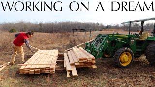 Welding Trailer Lights  Lumber  Tiny House Site Clearing