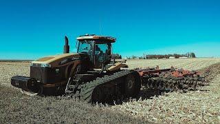 Cat 865cCase 870 Ripping Corn Stalks Post Harvest DJI Mavic 2 Pro Drone Footage