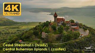 České Středohoří I. - hrady  4K  drone video