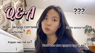 Q&A  1k special  Япон хэл сурах болон бусад