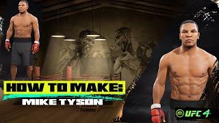 How To Make Mike Tyson In EA Sports UFC 4 Prime 24 Year Old Heavyweight Champ  Step-By-Step