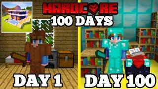 I Survived 100 DAYS in Craft World