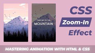 Image Zoom on Hover effect using HTML & CSS  CSS Image effects  CSS animation tutorial in Hindi