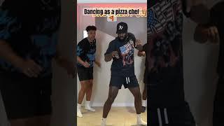 Dancing but as a pizza chef ‍