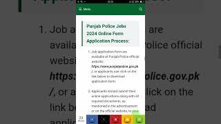 Punjab Police Jobs 2024  Constable and Lady Constable Jobs Driver and Traffic Assistant Jobs 2024