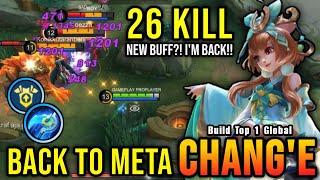 26 Kills New Buff? Change is BACK TO META - Build Top 1 Global Change  MLBB