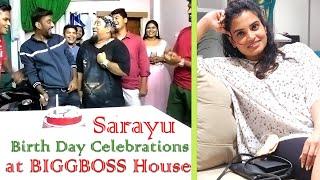 Sarayu birthday celebrations at BIGGBOSS house with LOBO