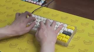 CAKE60 with lubed Gateron X Typing Sounds