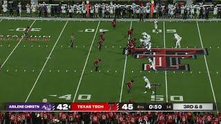 Abilene Christian vs Texas Tech Exciting Ending  2024 College Football