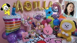 Surprise Ulang Tahun Aqilla Ke-9  Ubah Kamar Jadi Serba Karakter BT21  Aqillas Diary