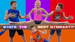 Who is the best at gymnastics? Brothers and Sister Challenge