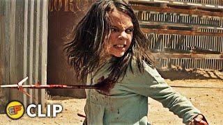 Laura vs Reavers - Fight Scene  Logan 2017 Movie Clip HD 4K