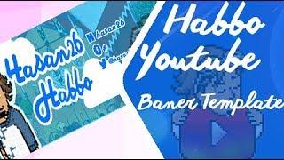 Habbo Youtube Banner tamplate w habbo hotel türkiye youtuber baner