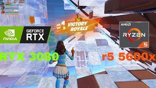 Fortnite Chapter 5 - RTX 3080 Ryzen 5 5600x  Ranked Trios Performance Mode