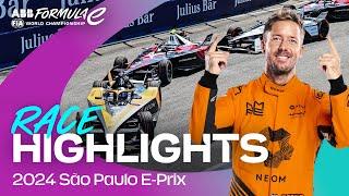 One of the BEST FINISHES in Formula E history  São Paulo E-Prix Race Highlights