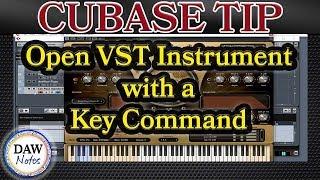 Cubase Tip Open VST instrument with a key command