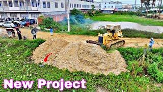 Just open a new project DoZer Komat’su D58E clear small forest and fill soil the fields