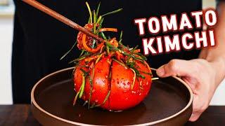 The Easy Tomato Kimchi To Make All Summer Long l Easiest Tomato Kimchi