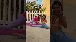 I TAUGHT THE GIRL HOW TO SIT IN THE SPLITS HOW TO IMPROVE YOUR SPLITS#libertybarros#tutorial#split