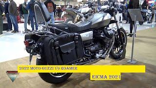 2022 Moto Guzzi V9 Roamer Walkaround EICMA 2021 Milan Fiera