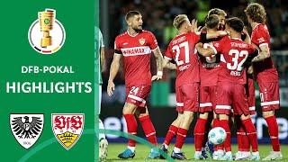 Effortlessly into the 2. round  SC Preußen Münster vs. VfB Stuttgart 0-5  Highlights  DFB-Pokal