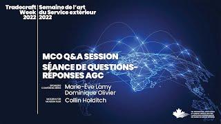 MCO Q&A Session  Séance de questions-réponses AGC